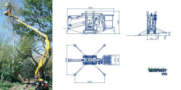 Octopussy 12.65 Self Propelled Tracked Access Boom Lift